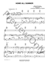 Home All Summer piano sheet music cover